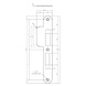 Intersteel Sluitplaat voor veiligheidsslot skg2 profielcilindergat 55 mm din rechts rvs Intersteel Sluitplaat voor veiligheidsslot skg2 profielcilindergat 55 mm din rechts rvs