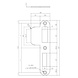 Intersteel Sluitplaat voor veiligheidsslot skg1 profielcilindergat 55mm din rechts rvs Intersteel Sluitplaat voor veiligheidsslot skg1 profielcilindergat 55mm din rechts rvs