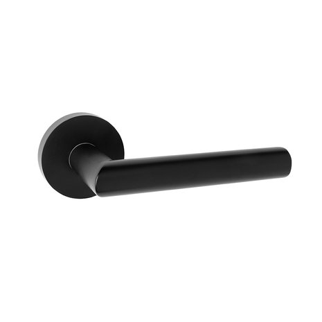Mooi Deurbeslag Geveerde deurklink Modern mat zwart rond met sleutelrozetten - voor binnendeur Mooi Deurbeslag Geveerde deurklink Modern mat zwart rond met sleutelrozetten - voor binnendeur