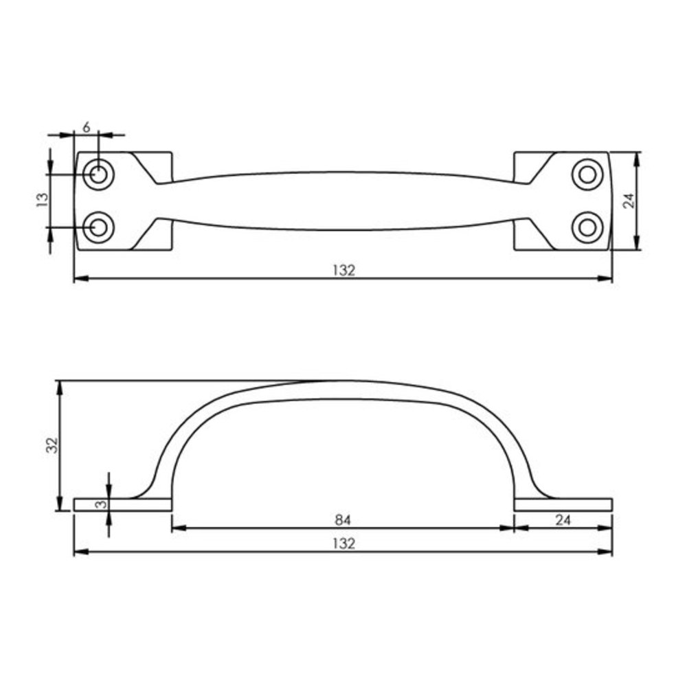 Intersteel Meubelgreep 130mm nikkel