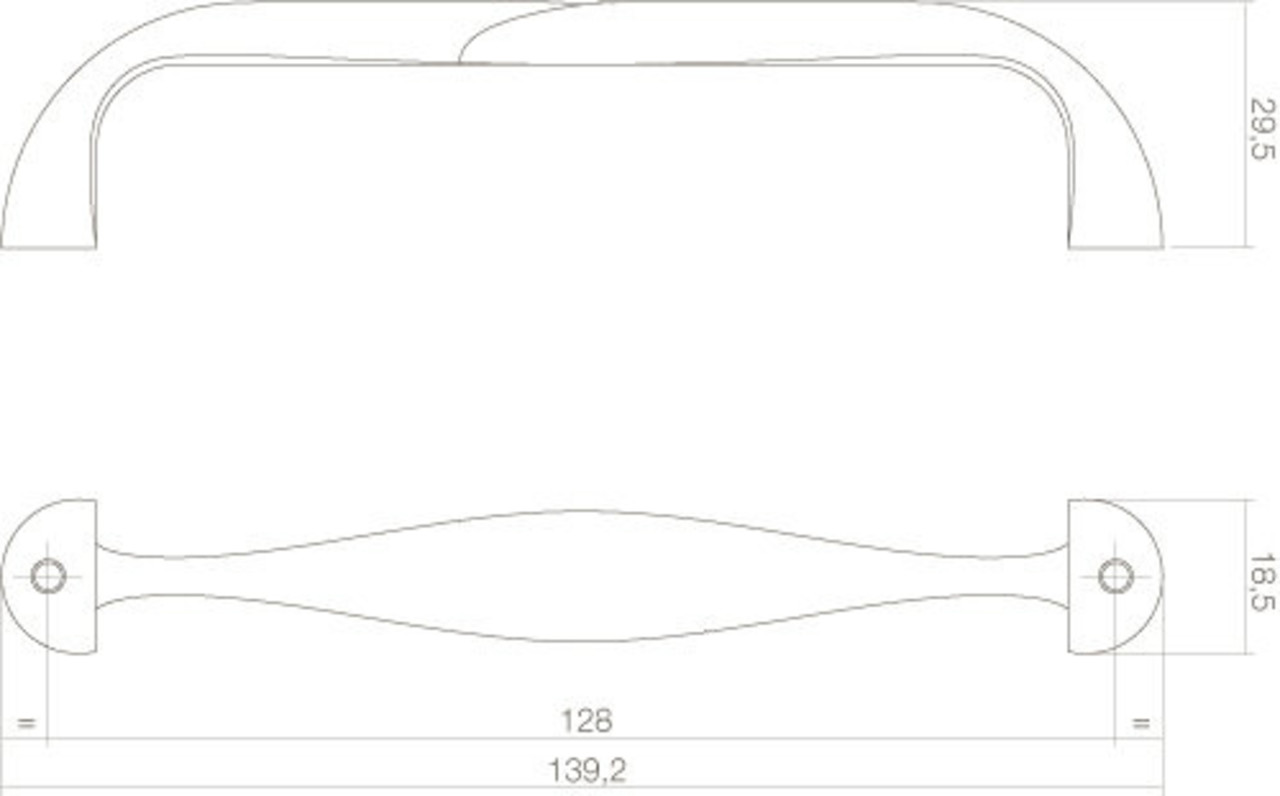 Intersteel Meubelgreep zwart 139 mm