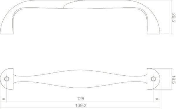 Intersteel Meubelgreep zwart 139 mm