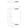 Intersteel Meubelgreep zwart vierkant 96 mm - voor kast of lade - Intersteel Intersteel Meubelgreep zwart vierkant 96 mm - voor kast of lade - Intersteel