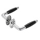 De Oude Deurklink Deurklink set - Deco glanzend nikkel met ovale sleutelrozetten De Oude Deurklink Deurklink set - Deco glanzend nikkel met ovale sleutelrozetten