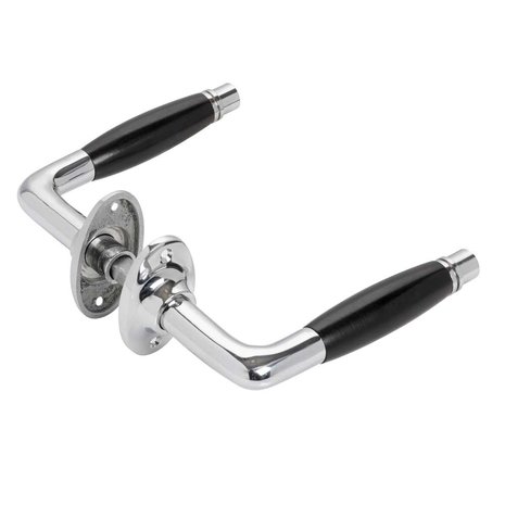 De Oude Deurklink Deurklink - Deco nikkel, ovaal rozet De Oude Deurklink Deurklink - Deco nikkel, ovaal rozet