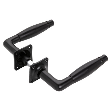 De Oude Deurklink Deurklink - Deco mat zwart, rozet vierkant De Oude Deurklink Deurklink - Deco mat zwart, rozet vierkant