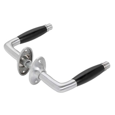 De Oude Deurklink Deurklink - Deco mat nikkel, ovaal rozet De Oude Deurklink Deurklink - Deco mat nikkel, ovaal rozet