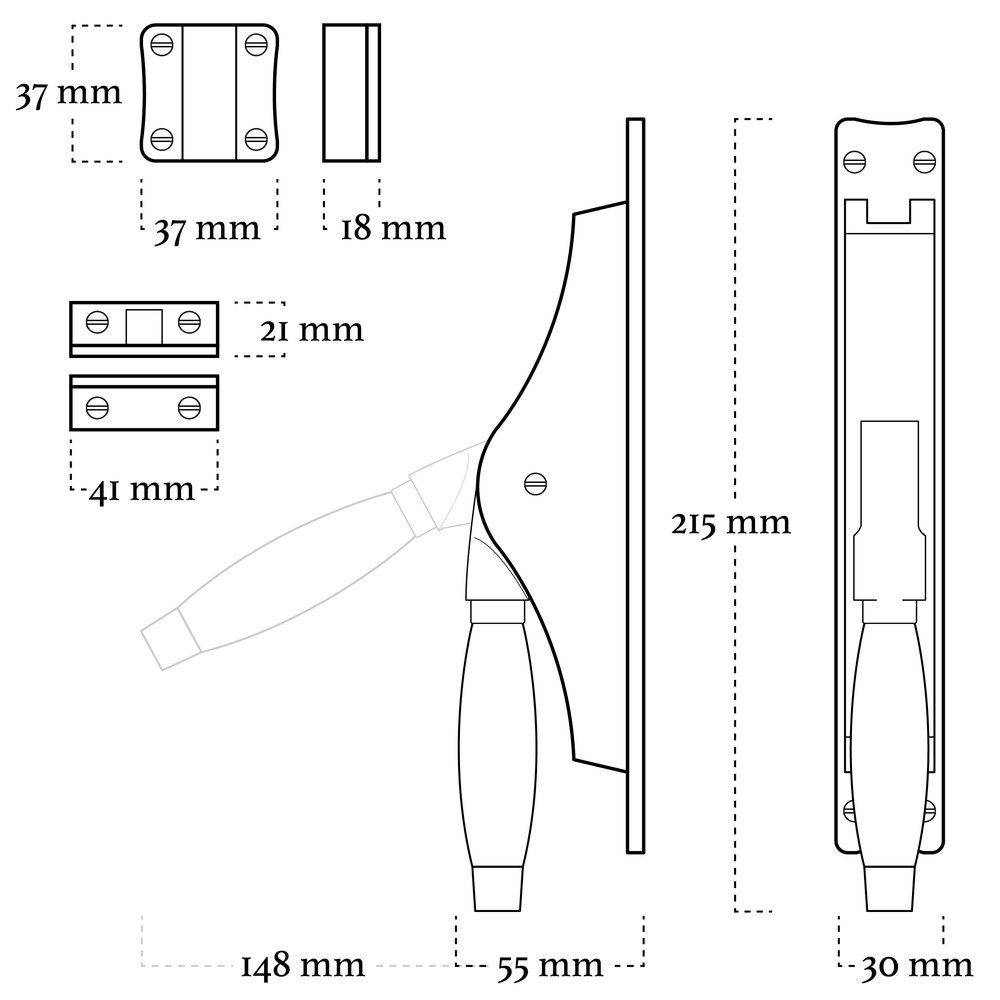 De Oude Deurklink Deur Espagnolet Klassiek met stangenset 2x150cm mat nikkel Ton model De Oude Deurklink Deur Espagnolet Klassiek met stangenset 2x150cm mat nikkel Ton model