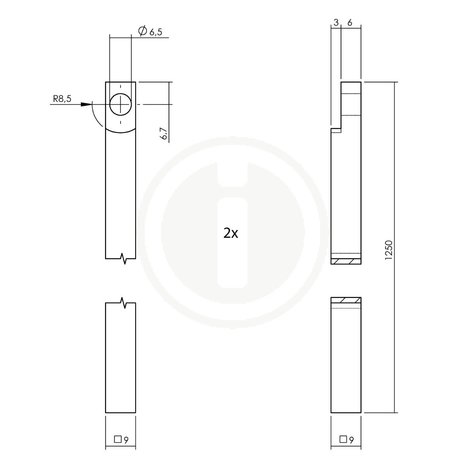 Intersteel Klink-espagnolet links ton 222 met stangenset 2x 1250 mm nikkel/ebbenhout Intersteel Klink-espagnolet links ton 222 met stangenset 2x 1250 mm nikkel/ebbenhout