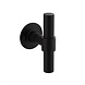 Intersteel Gatdeel T-model recht + ronde platte rozet 50X2mm RVS/Zwart Intersteel Gatdeel T-model recht + ronde platte rozet 50X2mm RVS/Zwart
