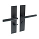 Intersteel Deurklink jura zwart schild 250x55x2mm wc63-8 Intersteel Deurklink jura zwart schild 250x55x2mm wc63-8