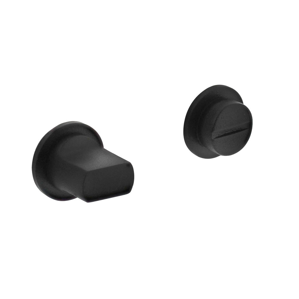 Intersteel Rozet wc slot / badkamersluiting zelfklevend rvs/zwart