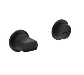 Intersteel WC slot / badkamersluiting zelfklevend rvs/zwart Intersteel WC slot / badkamersluiting zelfklevend rvs/zwart
