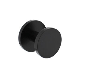 Intersteel deurknop rond 55 mm éénzijdige montage aluminium zwart Intersteel deurknop rond 55 mm éénzijdige montage aluminium zwart