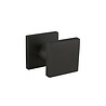 Intersteel Deurknop vierkant 60x60mm éénzijdige montage aluminium zwart Intersteel Deurknop vierkant 60x60mm éénzijdige montage aluminium zwart