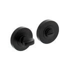 Intersteel Rozet met wc slot / badkamersluiting 52x8mm mat zwart