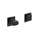 Intersteel Rozet met wc slot / badkamersluiting zelfklevend rvs/zwart Intersteel Rozet met wc slot / badkamersluiting zelfklevend rvs/zwart