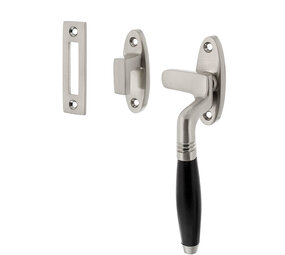 Intersteel Raamsluiting Ton rechts mat nikkel / ebbenhout Intersteel Raamsluiting Ton rechts mat nikkel / ebbenhout