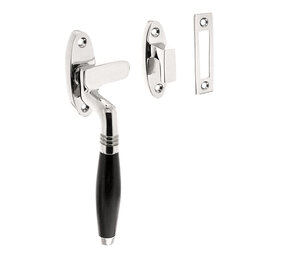 Intersteel Raamsluiting Ton links nikkel/ebbenhout Intersteel Raamsluiting Ton links nikkel/ebbenhout