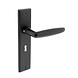Intersteel Deurklink Sophie schild mat zwart 181x41x7mm sleutelgat 56mm Intersteel Deurklink Sophie schild mat zwart 181x41x7mm sleutelgat 56mm