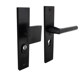 Intersteel Veiligheidsbeslag kerntrekbeveiliging skg3 profielcilinder 55 mm rechthoekig voordeurbeslag zwart Intersteel Veiligheidsbeslag kerntrekbeveiliging skg3 profielcilinder 55 mm rechthoekig voordeurbeslag zwart
