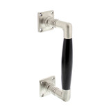 Intersteel Deurgreep ton basic 170 mm vierkant rozet mat nikkel - ebbenhout Intersteel Deurgreep ton basic 170 mm vierkant rozet mat nikkel - ebbenhout