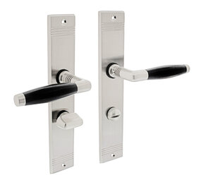 Intersteel Deurklink Ton basic schild mat nikkel wc63/8mm Intersteel Deurklink Ton basic schild mat nikkel wc63/8mm