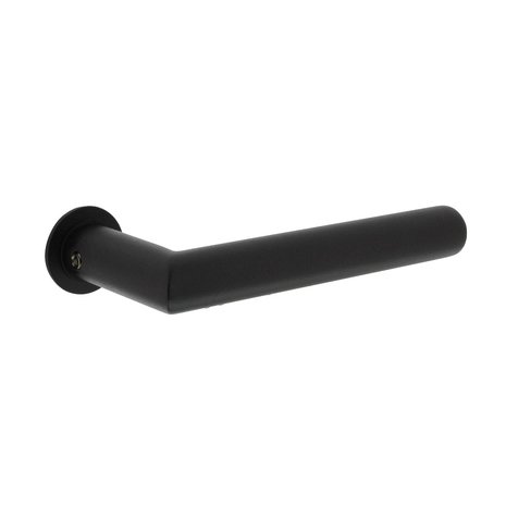 Intersteel Deurklink Jura met minimalistische rozet mat zwart Intersteel Deurklink Jura met minimalistische rozet mat zwart