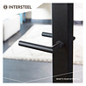 Intersteel Deurklink Jura met minimalistische rozet mat zwart Intersteel Deurklink Jura met minimalistische rozet mat zwart