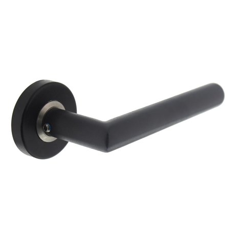 Intersteel Deurklink Jura op rozet mat zwart RVS - deurbeslag voor binnendeur - Intersteel Intersteel Deurklink Jura op rozet mat zwart RVS - deurbeslag voor binnendeur - Intersteel