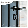 Intersteel Deurklink Jura op rozet mat zwart RVS - deurbeslag voor binnendeur - Intersteel Intersteel Deurklink Jura op rozet mat zwart RVS - deurbeslag voor binnendeur - Intersteel
