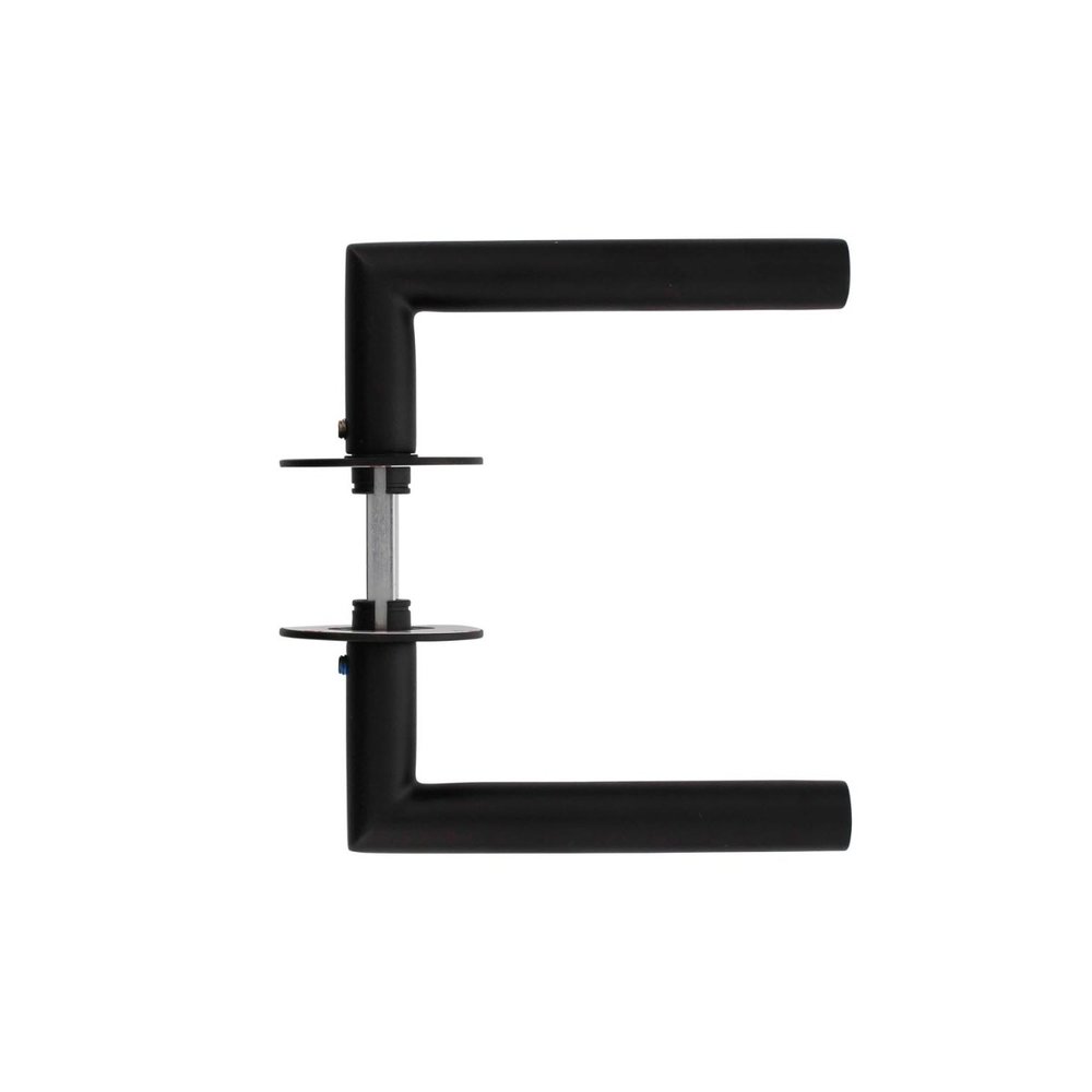 Intersteel Deurklink Jura met zelfklevend rozet mat zwart Intersteel Deurklink Jura met zelfklevend rozet mat zwart