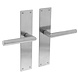 Intersteel Deurklink Jura met schild blind geborsteld RVS Intersteel Deurklink Jura met schild blind geborsteld RVS