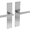 Intersteel Deurklink Jura met schild blind geborsteld RVS Intersteel Deurklink Jura met schild blind geborsteld RVS