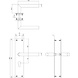 Intersteel Deurklink Jura met schild profielcilindergat 55mm geborsteld RVS Intersteel Deurklink Jura met schild profielcilindergat 55mm geborsteld RVS