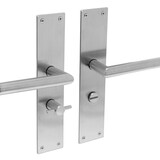 Intersteel Deurklink Jura met schild WC63/8 geborsteld RVS Intersteel Deurklink Jura met schild WC63/8 geborsteld RVS