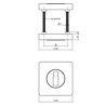 Intersteel Rozetten met sleutelgat vierkant antraciet grijs - deurbeslag - Intersteel Intersteel Rozetten met sleutelgat vierkant antraciet grijs - deurbeslag - Intersteel