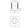 Intersteel Rozetten met profielcilindergat vierkant antraciet grijs - deurbeslag - Intersteel Intersteel Rozetten met profielcilindergat vierkant antraciet grijs - deurbeslag - Intersteel