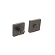 Intersteel Rozet met WC slot vierkant antraciet grijs Intersteel Rozet met WC slot vierkant antraciet grijs