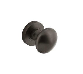 Intersteel Deurknop rond op rozet antraciet grijs Intersteel Deurknop rond op rozet antraciet grijs