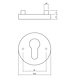 Intersteel Rozet met profielcilindergat antracietgrijs 53x8mm Intersteel Rozet met profielcilindergat antracietgrijs 53x8mm