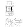 Intersteel WC slot antraciet grijs - met vrij/bezet indicator - Intersteel Intersteel WC slot antraciet grijs - met vrij/bezet indicator - Intersteel