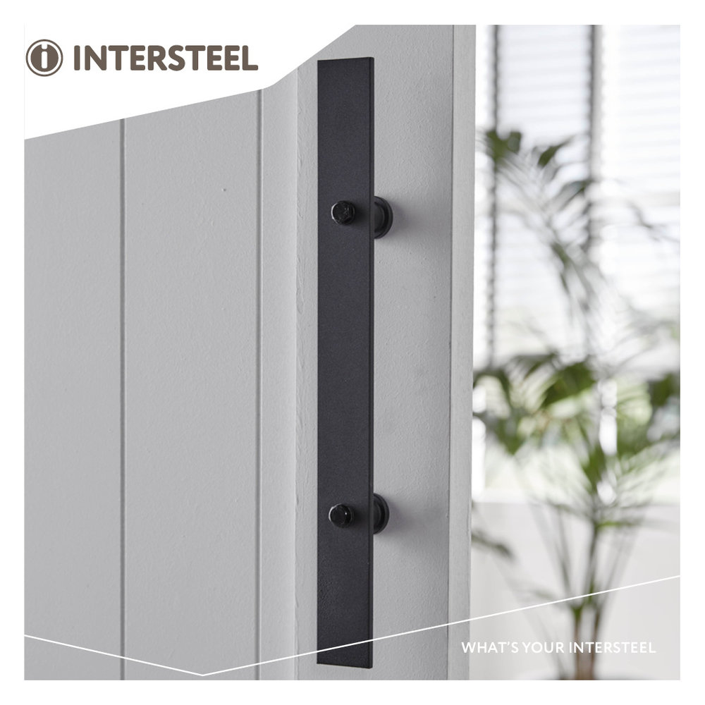 Intersteel Deurgreep 800x40mm mat zwart - voor binnendeur of buitendeur - Intersteel Intersteel Deurgreep 800x40mm mat zwart - voor binnendeur of buitendeur - Intersteel