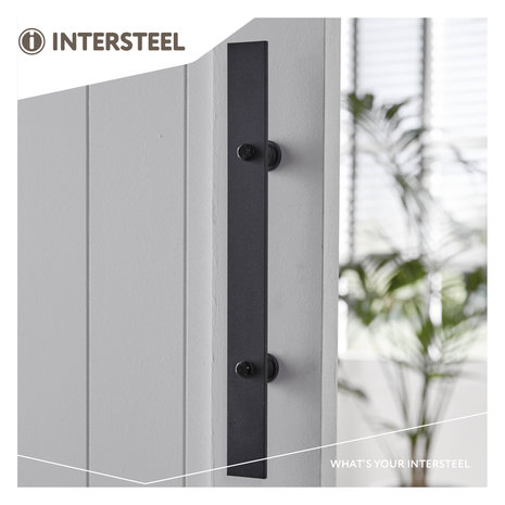 Intersteel Deurgreep 800x40mm mat zwart - voor binnendeur of buitendeur - Intersteel Intersteel Deurgreep 800x40mm mat zwart - voor binnendeur of buitendeur - Intersteel