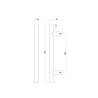 Intersteel Deurgreep T-model 500mm mat zwart - voor binnendeur of buitendeur - Intersteel Intersteel Deurgreep T-model 500mm mat zwart - voor binnendeur of buitendeur - Intersteel