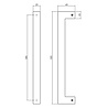 Intersteel Deurgreep Vierkant 300mm mat zwart - voor binnendeur of buitendeur - Intersteel Intersteel Deurgreep Vierkant 300mm mat zwart - voor binnendeur of buitendeur - Intersteel