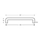 Intersteel Deurgreep U-vorm 325mm x 70mm x 25mm mat zwart Intersteel Deurgreep U-vorm 325mm x 70mm x 25mm mat zwart
