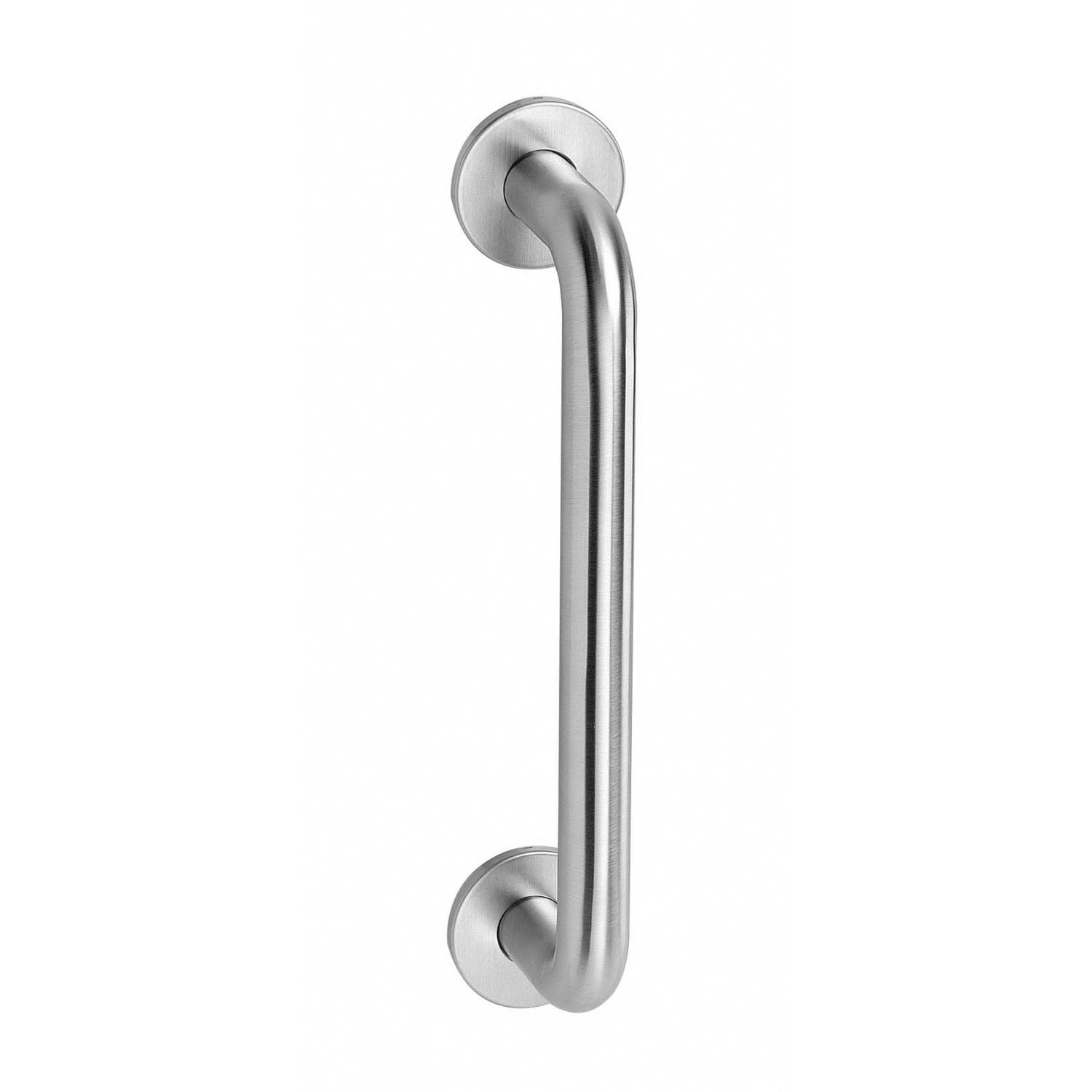 Intersteel Deurgreep op rond rozet 252mm geborsteld RVS