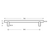 Intersteel Deurgrepen set 500x70mm T-vorm geborsteld RVS Intersteel Deurgrepen set 500x70mm T-vorm geborsteld RVS