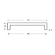 Intersteel Deurgrepen 320mm recht-90 graden geborsteld RVS Intersteel Deurgrepen 320mm recht-90 graden geborsteld RVS